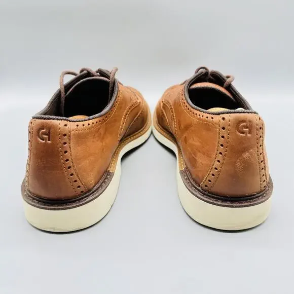 Cole Haan Shoes Mens 11 Brown Leather OriginalGrand Wingtip Oxford Brogue Dress